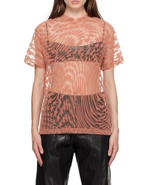 Mugler Item O-Neck Short-Sleeved T-Shirt - Red