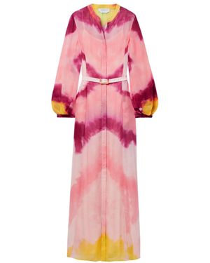 Gabriela Hearst Long Sleeve Dress - Pink