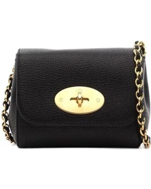 Mulberry Lily Twist-Lock Mini Crossbody Bag - Black