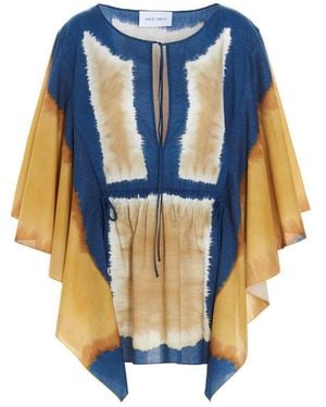 Alberta Ferretti A Printed Dress - Blue