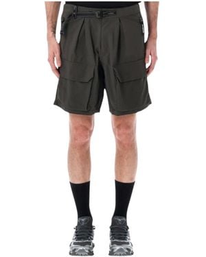 and wander Belted Cargo Shorts - Black
