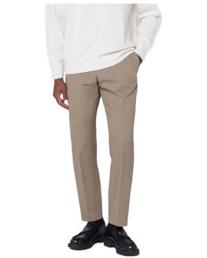 Pt Pantaloni Pt Torino Classic Tailored Trousers - White