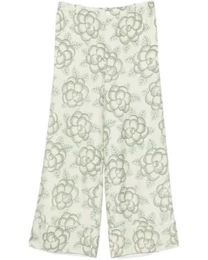 Marni Printed Piping Trousers - Multicolour