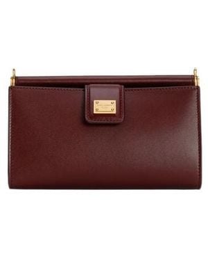 Dolce & Gabbana Leather Shoulder Bag - Red