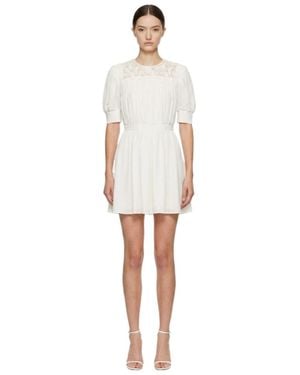 Marissa Chiara Short Sleeve Dress - White