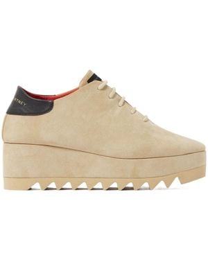 Stella McCartney Lace-Up Platform Sneakers - Natural