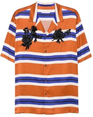 Dries Van Noten Short-Sleeved Shirt - Blue