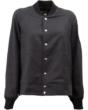 Comme des Garçons Snap-Button Long-Sleeve Jacket - Black