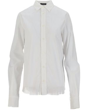 Ann Demeulemeester Long Sleeve Buttoned Shirt - White