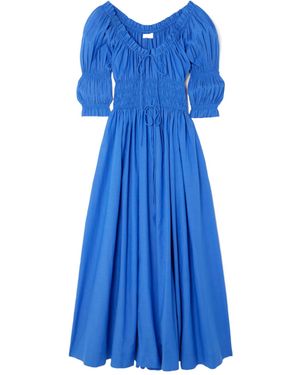 Doen Ischia Pleated Dress - Blue