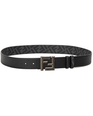Fendi Reversible Belt - White