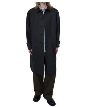 DUNST Single-Breasted Straight Coats - Black