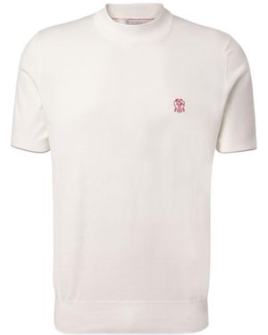 Brunello Cucinelli Cotton Jersey T-Shirt - White