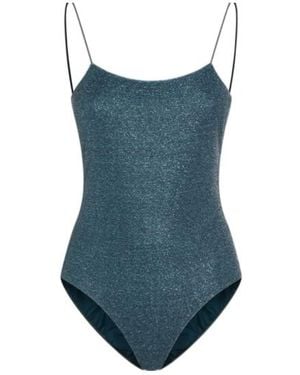 Oséree Lumière Metallic Swimsuit - Blue