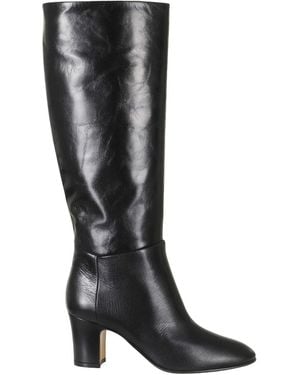 Alberta Ferretti Block-Heeled Tall Boots - Black
