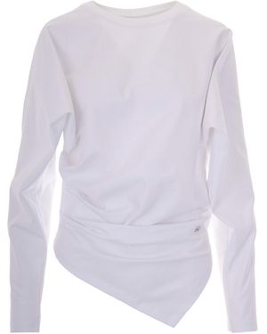 Ganni Long-Sleeve T-Shirt - White