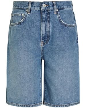 Anine Bing Loose-Fitting Shorts - Blue
