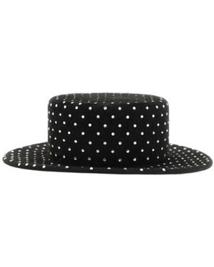 Ruslan Baginskiy Wide Brimmed Studded Hat - White