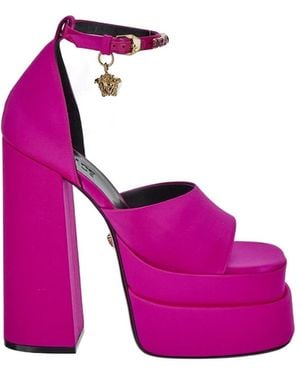 Versace Medusa Aevitas Platform Sandals - Pink