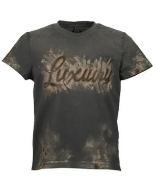Doublet Luxury Mud Paint Crew Neck T-Shirt - Green