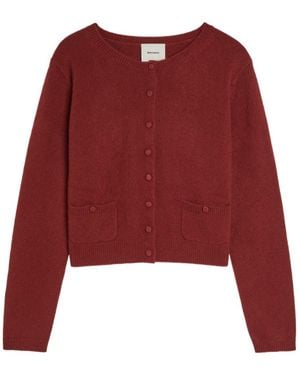 Reformation Clara Cashmere Cardigan - Red