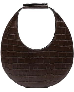 STAUD Moon Embossed Tote Bag - Brown