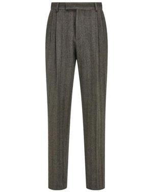Ferragamo Wool Pants - Gray