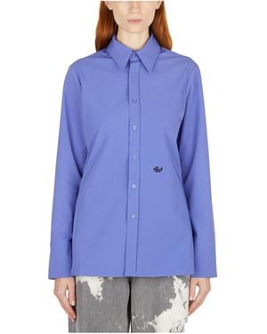 Eytys Lapel Long-Sleeved Shirt - Blue