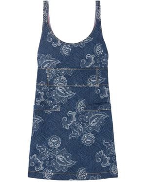 Etro Round Neck Dress - Blue