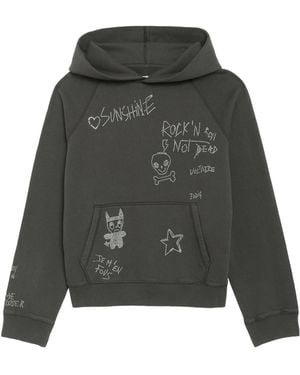 Zadig & Voltaire Long-Sleeve Hooded Sweatshirt - Grey