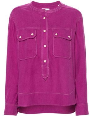 Isabel Marant Tecoyo Silk Blouse - Pink