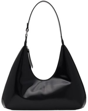 BY FAR Amber Zippered Underarm Bag - Black