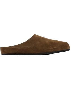 Common Projects Almond-Toe Suede Mules - Brown