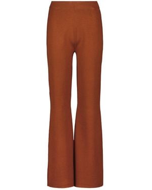 JOSEPH Slit Detail Casual Trousers - Brown