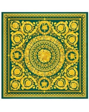 Versace Baroque Pattern Scarf - Green
