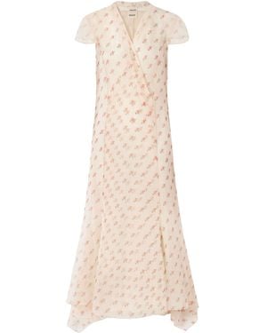KHAITE V-Neck Dress - Natural