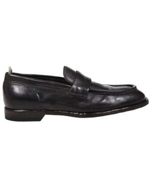 Officine Creative Sound 001 Penny Loafers - Black