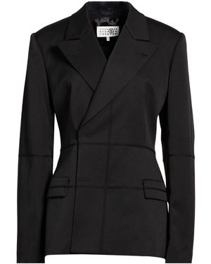 MM6 by Maison Margiela Single-Breasted Blazer - Black