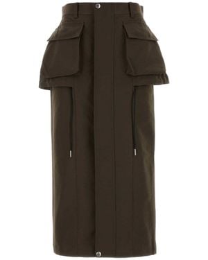 Sacai Grosgrain Bonding Skirt - Green