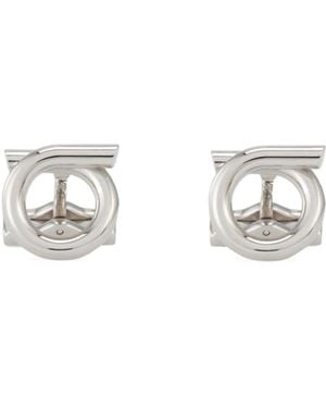 Ferragamo Ferragamo Gancini Cufflinks - White