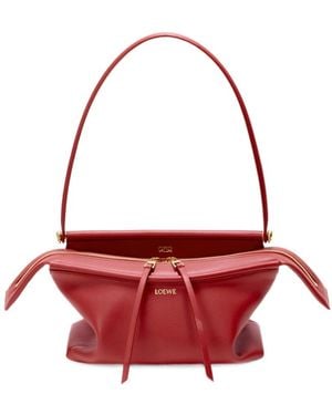 Loewe Medium Top Handle Shoulder Bag - Red