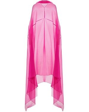 Dries Van Noten Silk Cape - Pink