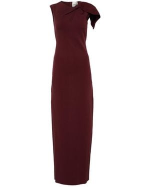 Roland Mouret Asymmetric Cutout Maxi Dress - Purple