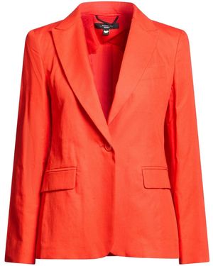Weekend by Maxmara Minimalist Long-Sleeve Blazer - Red