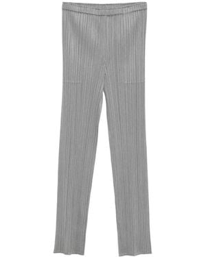 Pleats Please Issey Miyake Pleated Trousers - Grey