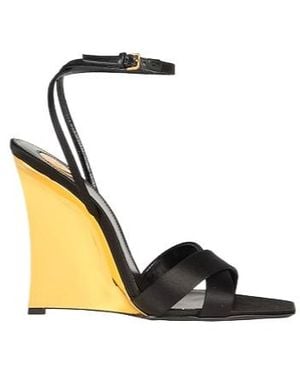 Saint Laurent Two-Tone Sandals - Metallic
