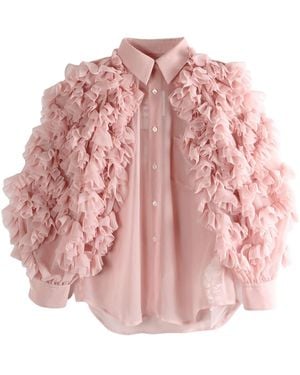 Comme des Garçons Ruffled Shirt - Pink