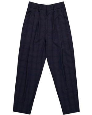 Isabel Marant Checked Pants - Blue