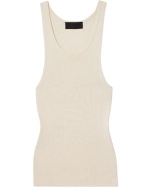 Nili Lotan Selah Ribbed-Knit Vest - Natural