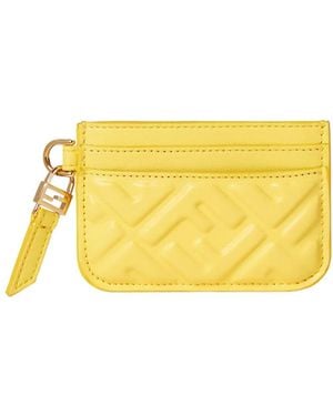 Fendi Baguette Card Case - Yellow